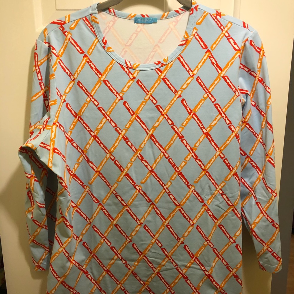 J. McLaughlin Signature Tee Sz L